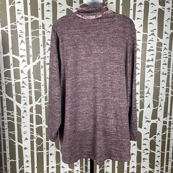 One World Charming Art Funnel Neck Top XXL Rose - Picture 3 of 5